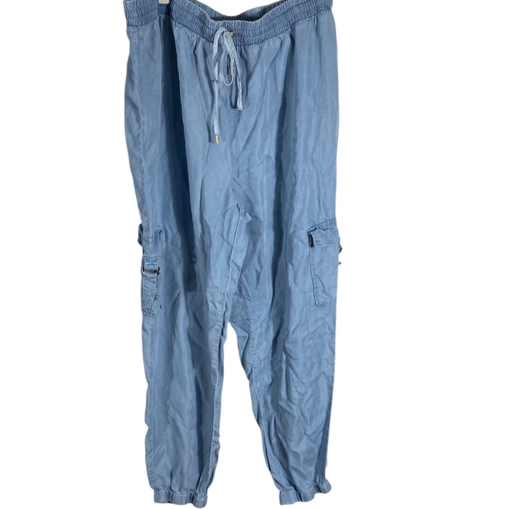 Michael Michael Kors Joggers Chambray Tie Waist XL